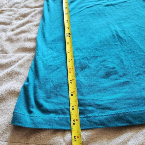 Next Era Couture Blue Green Turquoise Ruffled Tube Top Sz S Y2K Vintage Festival - Picture 8 of 8